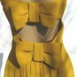 Stunning Lillie Diamond Special Occasion Dress: Antique Gold/Topaz, Dramatic Back Detail