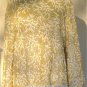 Incredible Sammy Wong Sequined Jacket/Top: Sz L, Clear Irridescent Sequins w/ White Beads