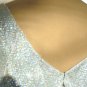 Light Blue Vintage Sequined Top: Wonderful Combination of Sequins, Beads, and Pearls