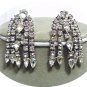 *Vintage Rhinestone Earrings in a Waterfall: Clear Teardrop and Chaton Cuts to Move and Sparkle