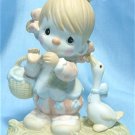 Precious Moments Figurine: " Waddle I Do Without You", 1985, #12459 Enesco, Dove Mark, Exc. Cond.