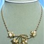 *Vintage Karen Lynne 12K GF Necklace: Dainty Leaves and Beautiful Chain