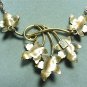 *Vintage Karen Lynne 12K GF Necklace: Dainty Leaves and Beautiful Chain