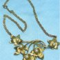 *Vintage Karen Lynne 12K GF Necklace: Dainty Leaves and Beautiful Chain
