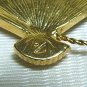 *Dainty Vintage Brooch/Pin, Swarovski Fan Set with Tiny Stones + Faceted Focal Stone