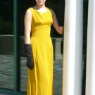 Stunning Lillie Diamond Special Occasion Dress: Antique Gold/Topaz, Dramatic Back Detail