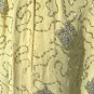 Vintage Malcolm Starr Formal Dress: Soft Yellow Heavily Encrusted Silver Beading, Stunning Gown