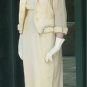Vintage 50's Junior Accents 2 Pc. Wedding Suit:  Lovely in Off-White Wool w/Beaded Accents