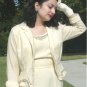 Vintage 50's Junior Accents 2 Pc. Wedding Suit:  Lovely in Off-White Wool w/Beaded Accents