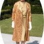 Vintage Peach/Gold Brocade Evening Coat: Elegant Style for Special Occasions