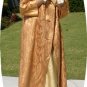 Vintage Peach/Gold Brocade Evening Coat: Elegant Style for Special Occasions