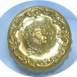 Estee Lauder Vintage Frosted Powder Jar, Gold Tone Cherub Top, Desirable Piece, EUC
