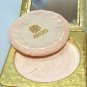Vintage Brushed Gold Tone Avon Powder Compact w/Rhinestone Circle Clasp, Lovely Piece