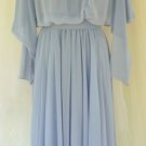 Totally Gorgeous Soft Lavender Chiffon After 5/Party Dress: Iridescent Beaded Collar, Super Look!