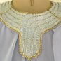 Totally Gorgeous Soft Lavender Chiffon After 5/Party Dress: Iridescent Beaded Collar, Super Look!