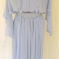 Totally Gorgeous Soft Lavender Chiffon After 5/Party Dress: Iridescent Beaded Collar, Super Look!