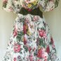 Vintage Victor Costa Party Dress, Shades of an English Garden, Classic Look!
