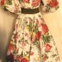 Vintage Victor Costa Party Dress, Shades of an English Garden, Classic Look!