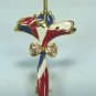 *Show Your Colors! Red, White & Blue! Cute Vintage Bracelet/ Parasol Pin for the 4th or Any Time!
