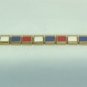*Show Your Colors! Red, White & Blue! Cute Vintage Bracelet/ Parasol Pin for the 4th or Any Time!