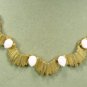 *Vintage BSK Necklace/Earring Set Done in Goldtone and Pretty Faux Teardrop Pearls