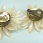 *Pretty in Palest Pink: Vintage Flower Clipon Earrings w/AB RS Centers