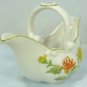 Graceful CC Jor Small Porcelain Basket, Chrysanthemum, Seymour Mann