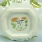 Graceful CC Jor Small Porcelain Basket, Chrysanthemum, Seymour Mann