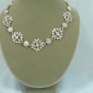 Silvertone Premier Necklace, Bracelet, & Earrings, Beautiful Design