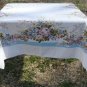 Pastel Floral Bouquets Bring Spring to a Vintage Tablecloth: 50x64