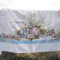 Pastel Floral Bouquets Bring Spring to a Vintage Tablecloth: 50x64