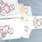 Days, Tasks of the Week Vintage Tea/Cup Towels with a Charming Puppy