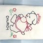 Days, Tasks of the Week Vintage Tea/Cup Towels with a Charming Puppy
