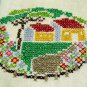 2 Sweet Vintage Linen Guest Towels Done in Delicate Cross Stitch