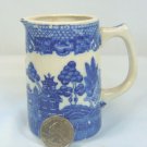 Small Blue Willow Vintage Pitcher, Unmarked