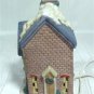 Winter Valley Church in Pink Brick and Stone, for Your Christmas Village