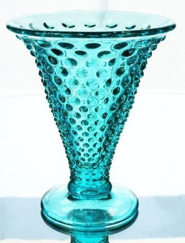 Fenton Art Glass Hobnail Flare Vase Robin S Egg Blue