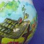 Lg. Paper Easter Egg w/ Chickens 'n Chickadees