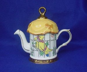 Price & Kensington Whimsical Caged Parrot Teapot