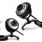 Logicam Webcam - Webcam with built-in MIC - LED lights, Plug and Play USB Web Camera