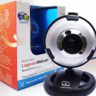 Logicam Webcam - Webcam with built-in MIC - LED lights, Plug and Play USB Web Camera