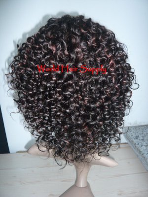 12" Curly Indian Remy Lace Front Wigs