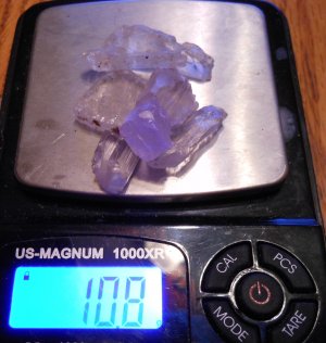 kuznite rough 53 carats