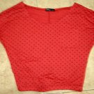 Dotted Shirt Top Coral Polke Dots Size S-M