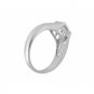 RIGANT Stylish Swarovski Crystal Ring (White)