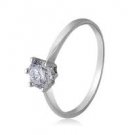 Rigant Exquisite 18K RGP Diamond Ring (White)