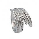 ITALINA Exquisite 18K RGP Diamond Ring (White)