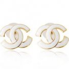 Exquisite White Stud Earrings