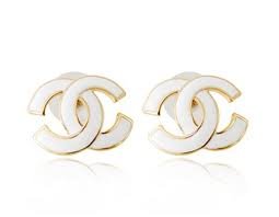 Exquisite White Stud Earrings