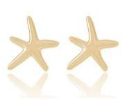 Golden Star Stud Earrings